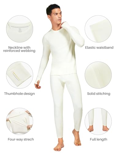 for men thermal underwear soft fleece lined base layer set thermal top bottom pajama set for cold weather for men thermal underwear soft fleece lined base layer set thermal top bottom pajama set for cold weather