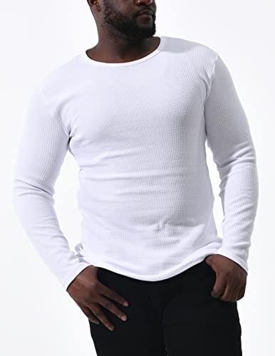 men's 2 pack thermal long sleeve undershirt waffle knit soft comfy crew neck underwear top shirts for men men's 2 pack thermal long sleeve undershirt waffle knit soft comfy crew neck underwear top shirts for men