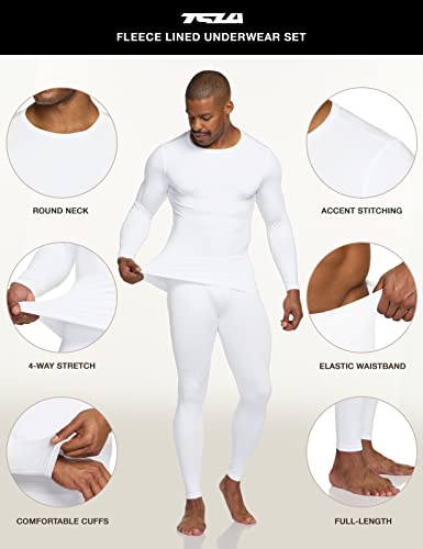 men's thermal underwear set, microfiber soft fleece lined long johns, winter warm base layer top & bottom men's thermal underwear set, microfiber soft fleece lined long johns, winter warm base layer top & bottom