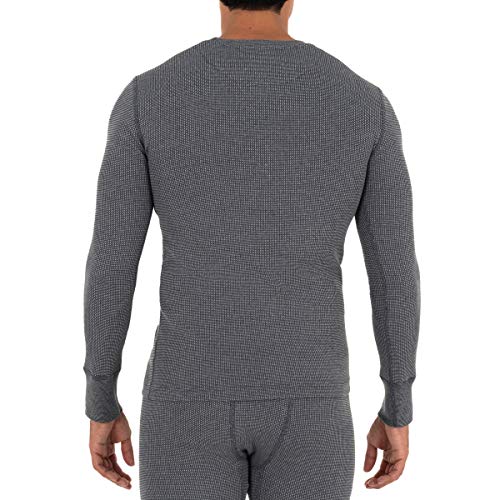 men's recycled waffle thermal underwear crew top (1 and 2 packs) men's recycled waffle thermal underwear crew top (1 and 2 packs)